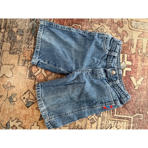 Thomas & Friends Other - Thomas & Friends Boys Blue Denim Shorts Elastic Waist Size 4T Tall Train Logo